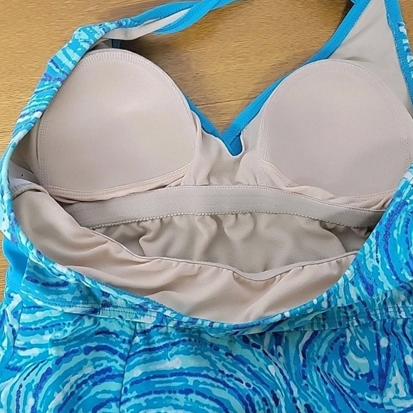 Jaclyn Smith Womens One Piece Swim Suit (Apron Skirt) Size 8 - Picture 6 of 14